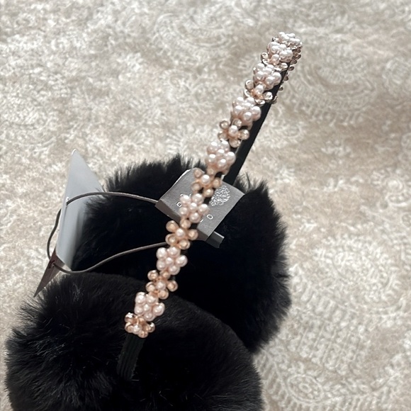 NWT Vince Camuto Faux Fur Earmuffs w/ Embellished Headband & Marcus Adler Gloves main image 8